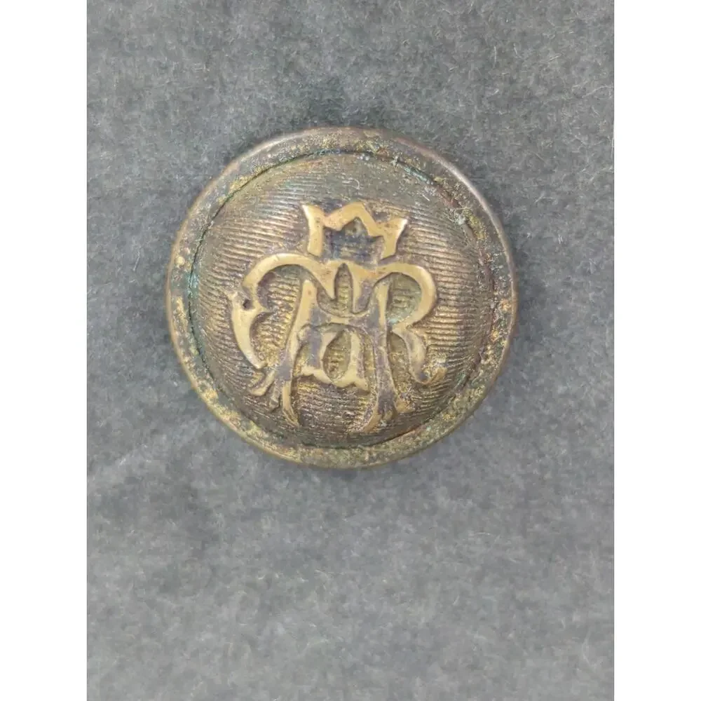 LOT SS of 10 Antique Vintage Victorian Brass Mixed Materials Buttons ESTATE FIND